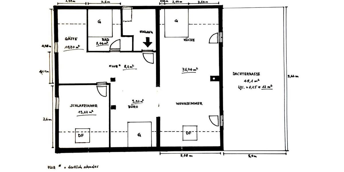 Dachgeschoßwohnung Haan - 3 Zimmer, 99 m&sup2;, 1.500&euro; | Angebot:25613653