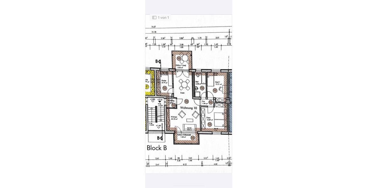Etagenwohnung Bad Kreuznach Bad Münster am Stein-Ebernburg - 3 Zimmer, 90 m&sup2;, 295.000&euro; | Angebot:26169024