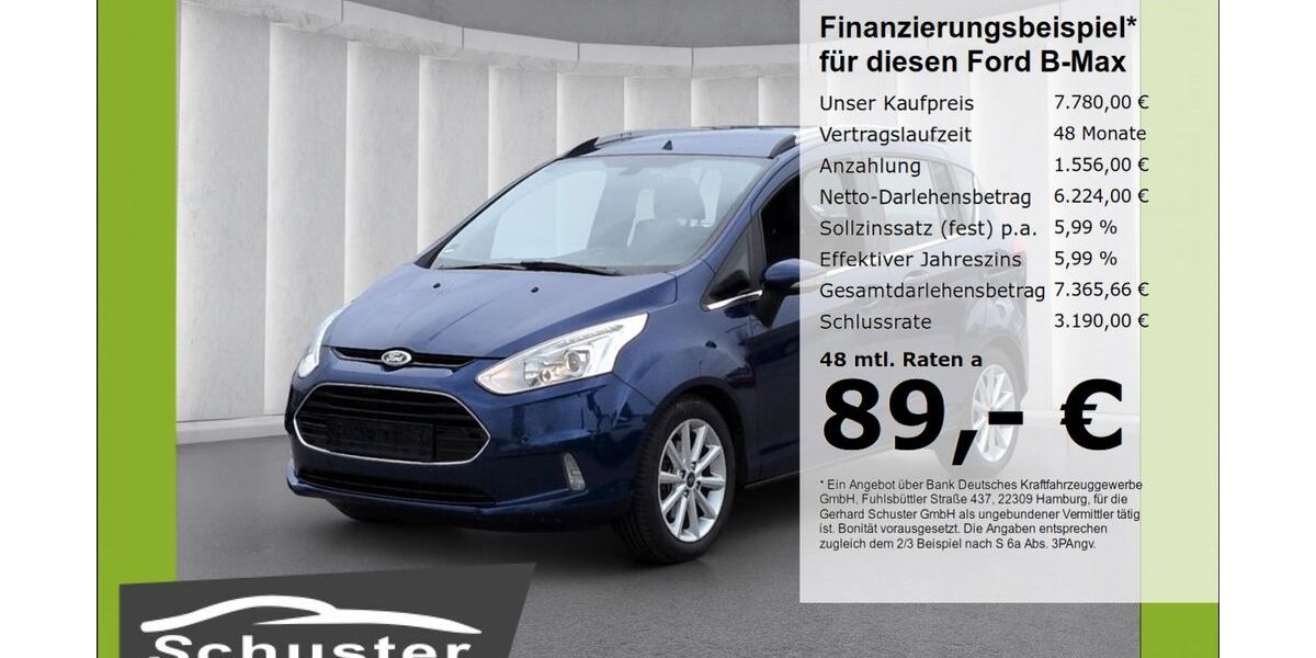Ford B-Max 139.838 km 7.780 &euro; Ruhstorf 94099