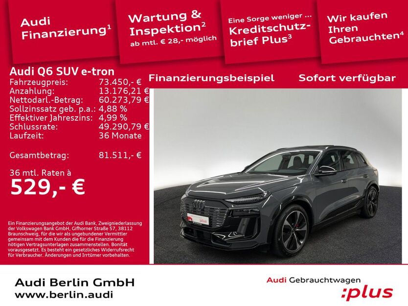 Audi Q6 e-tron 16.850 km 73.450 € Berlin 10587