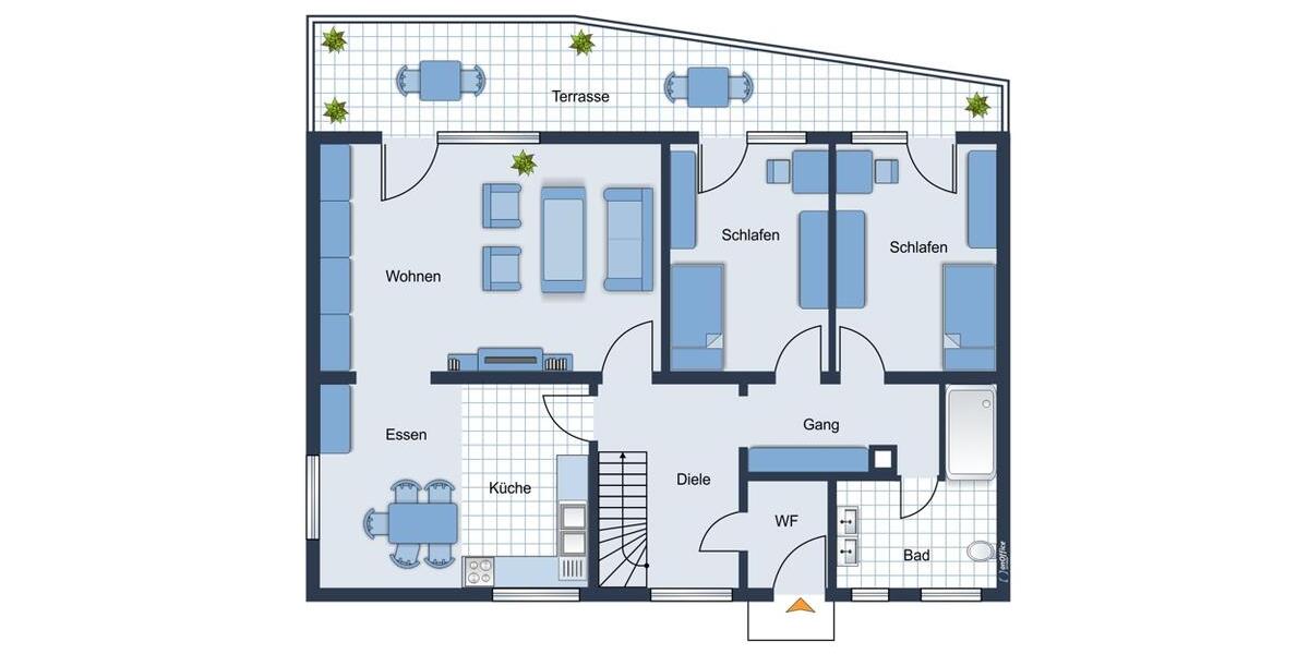 Etagenwohnung Sigmaringen - 3.5 Zimmer, 95 m&sup2;, 900&euro; | Angebot:26294724