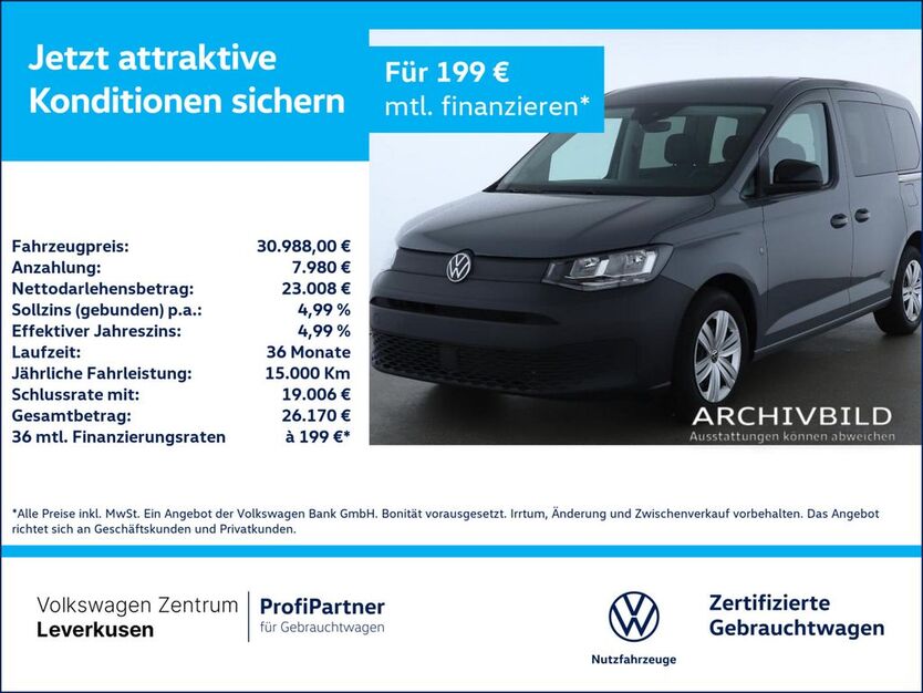 VW Caddy 7.288 km 30.988 € Leverkusen 51379
