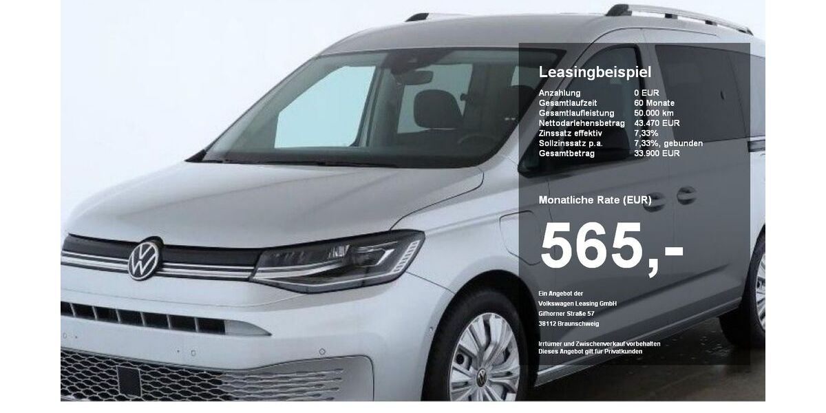 VW Caddy Maxi 15.136 km 43.470 &euro; Regen 94209