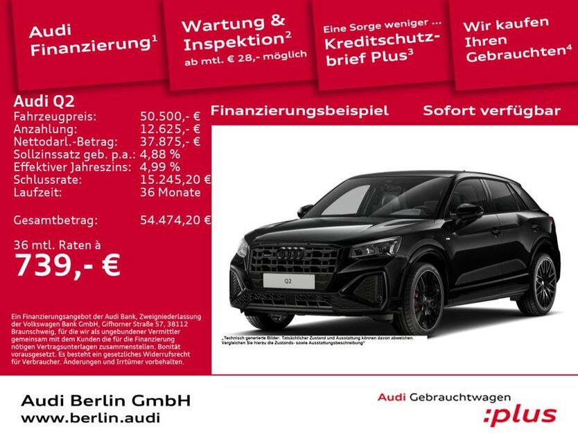 Audi Q2 6.001 km 50.500 € Berlin 12489