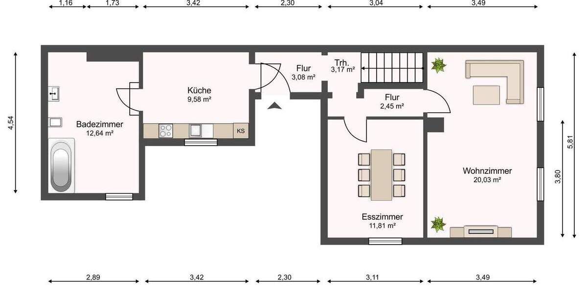 Doppelhaushälfte Schkeuditz Wolteritz - 4 Zimmer, 83 m&sup2;, 199.000&euro; | Angebot:25463895