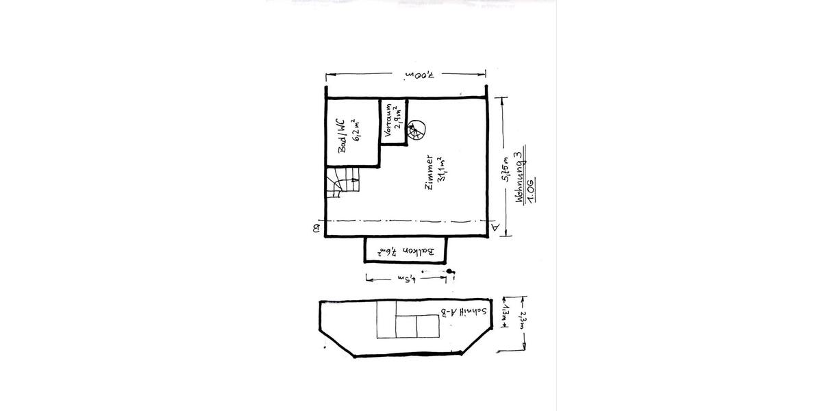 Maisonettenwohnung Schwetzingen - 2 Zimmer, 103 m&sup2;, 950&euro; | Angebot:25976171