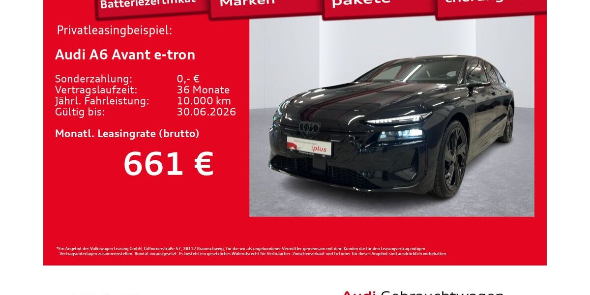 Audi A6 e-tron 7.835 km 71.960 &euro; Hamburg 20537