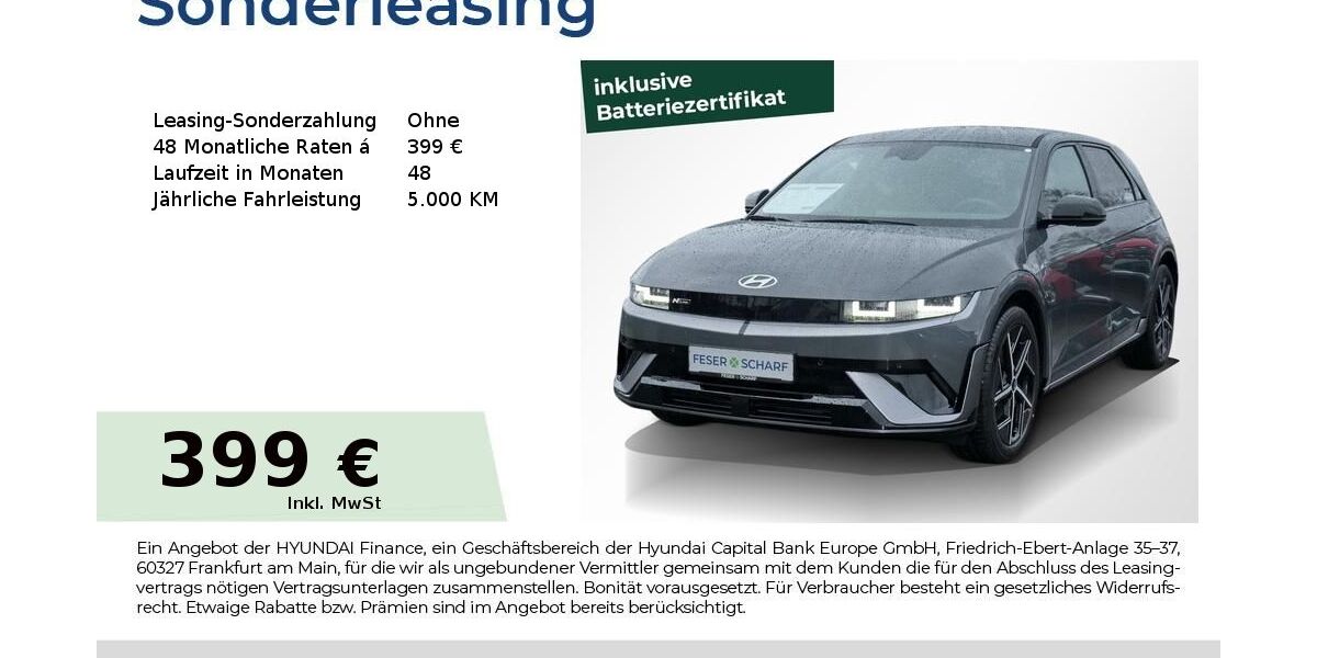 Hyundai IONIQ 5 8.300 km 39.950 &euro; Fürth 90763