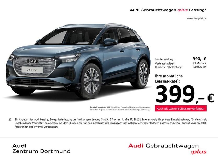 Audi Q4 e-tron 8.422 km 45.998 € Dortmund 44143