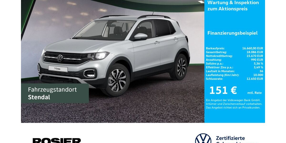 VW T-Cross 47.487 km 16.660 &euro; Stendal 39576