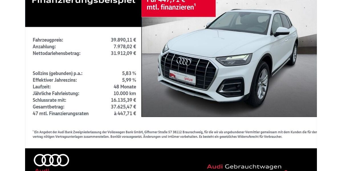 Audi Q5 18.234 km 38.590 € Rostock 18059