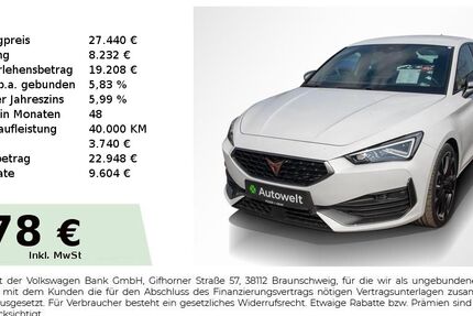 Cupra Leon 66.150 km 26.940 &euro; Nürnberg 90431