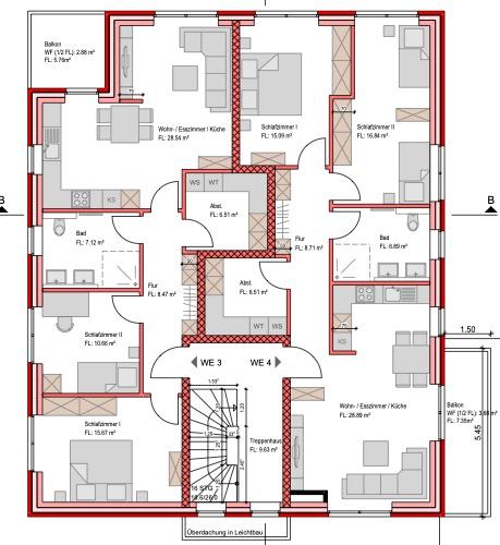 Etagenwohnung Lastrup - 3 Zimmer, 80 m&sup2;, 491&euro; | Angebot:25263778