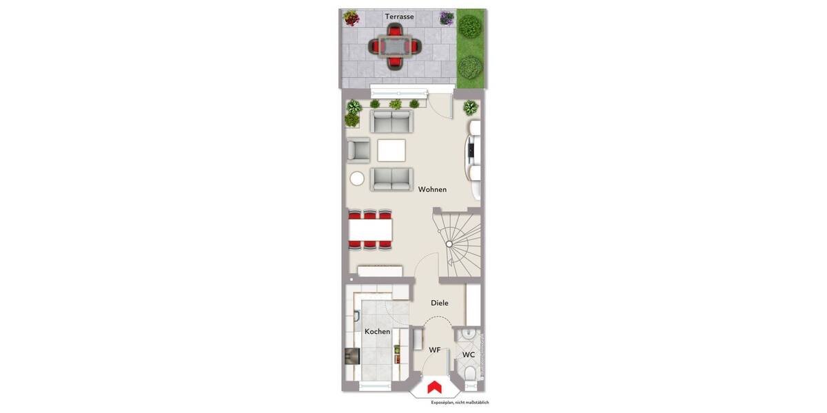 Reihenmittelhaus Ansbach Hennenbach - 6 Zimmer, 111 m&sup2;, 330.000&euro; | Angebot:26886257