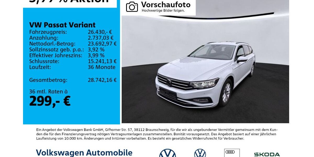 VW Passat 49.948 km 25.960 € Leipzig 04178