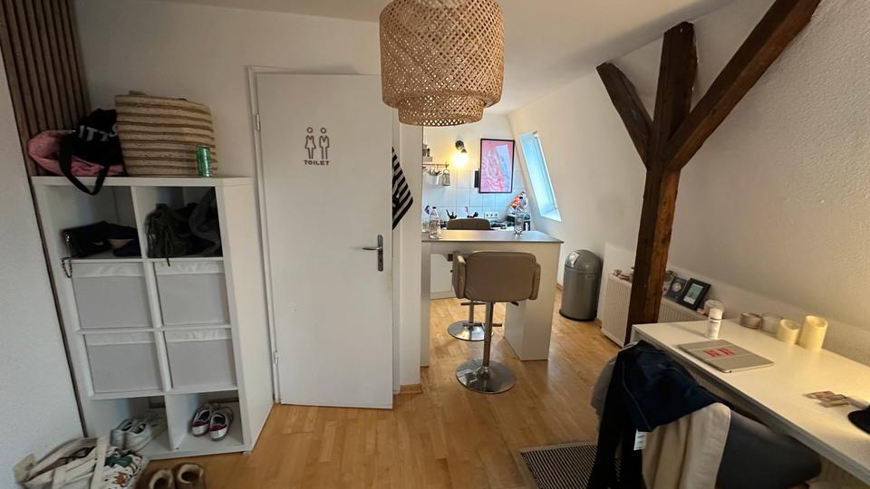 Dachgeschoßwohnung Münster Mitte-Süd - 1 Zimmer, 32 m&sup2;, 400&euro; | Angebot:26664071