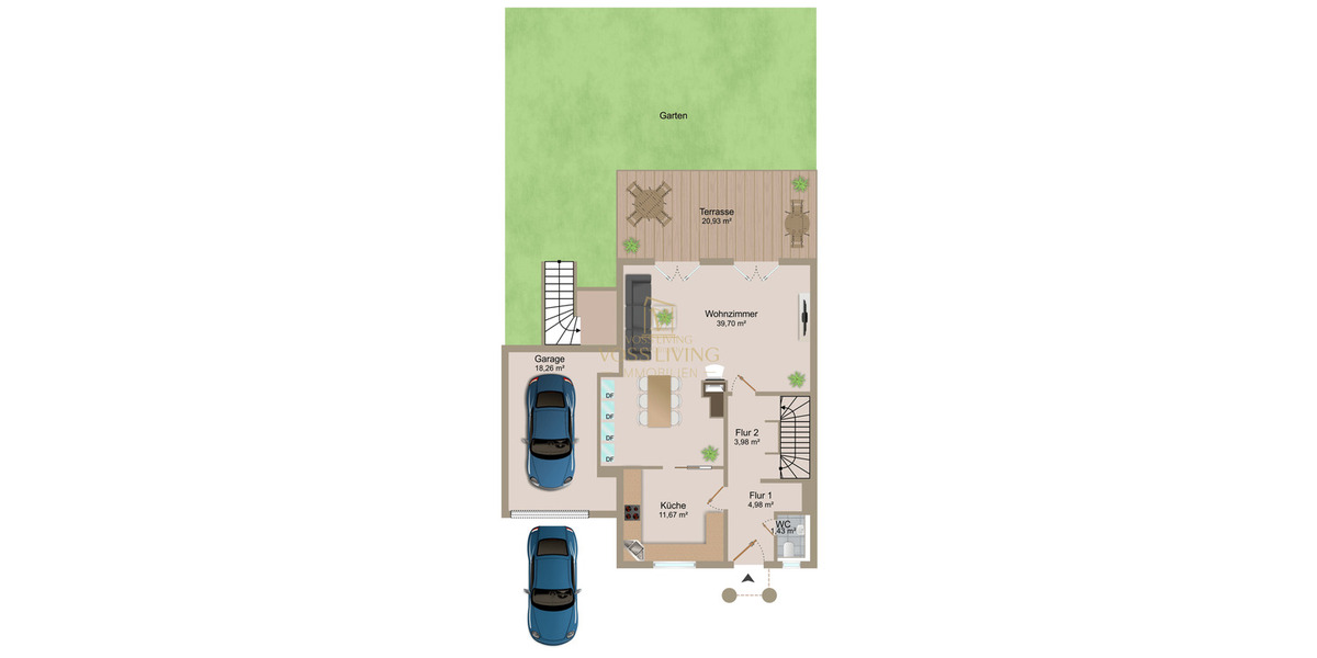 Reihenendhaus Bad Vilbel Dortelweil - 5 Zimmer, 200 m&sup2;, 1.144.000&euro; | Angebot:26306222