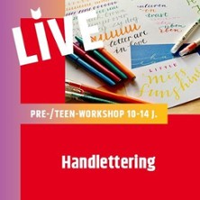 Pre-/Teen Handlettering (10-14 J.) 20.01.2026 Dussmann - das KulturKaufhaus, DruckManufaktur, 1. OG
