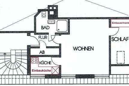 zentrale Single-Wohnung Meppen, komplett renoviert