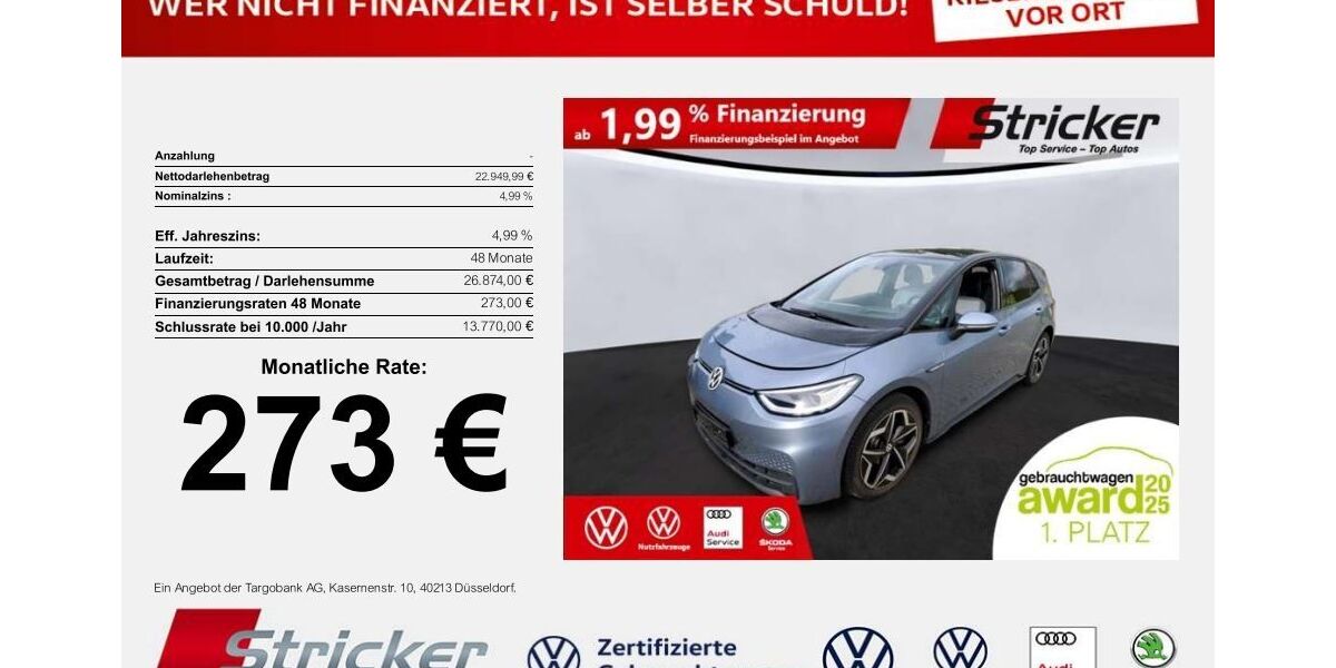 VW ID.3 39.824 km 22.949 &euro; Detmold 32760