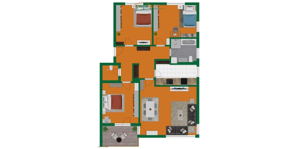 Großzügige 4-Zimmer-Wohnung mit Balkon im 1. OG - Ideal für Familien 4 zimmer
