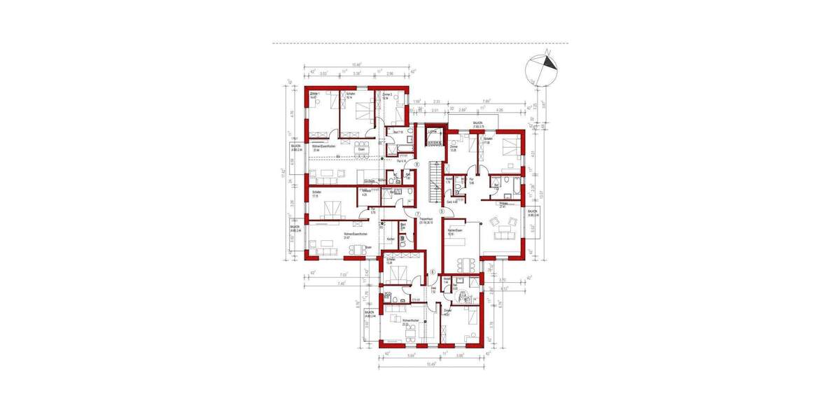 Etagenwohnung Augsburg Lechhausen - 2 Zimmer, 71 m&sup2;, 486.900&euro; | Angebot:25969117