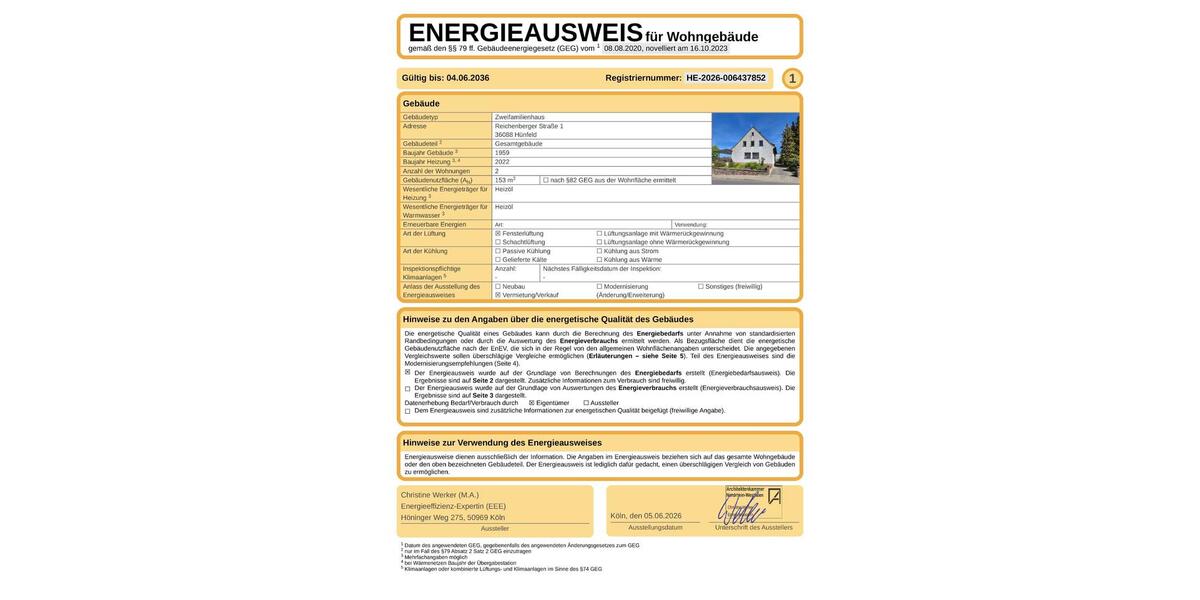 Einfamilienhaus Hünfeld - 9 Zimmer, 152 m&sup2;, 260.000&euro; | Angebot:26863308