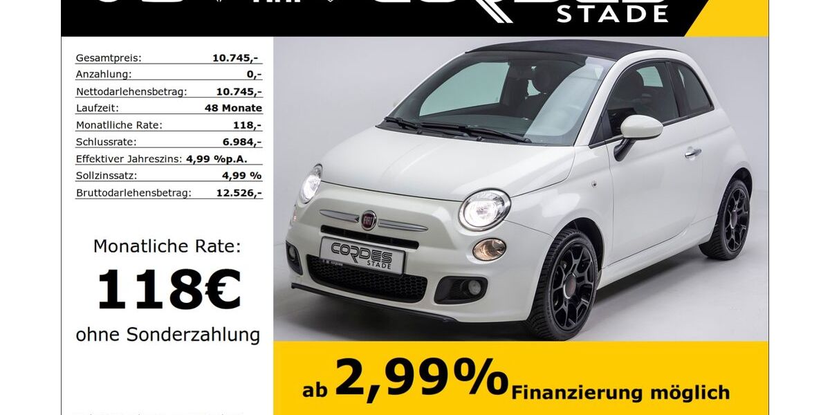 Fiat 500 71.180 km 10.745 &euro; Stade 21680