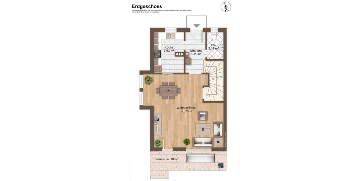 Doppelhaushälfte Ebersberg - 4 Zimmer, 125 m&sup2;, 1.800&euro; | Angebot:24867360