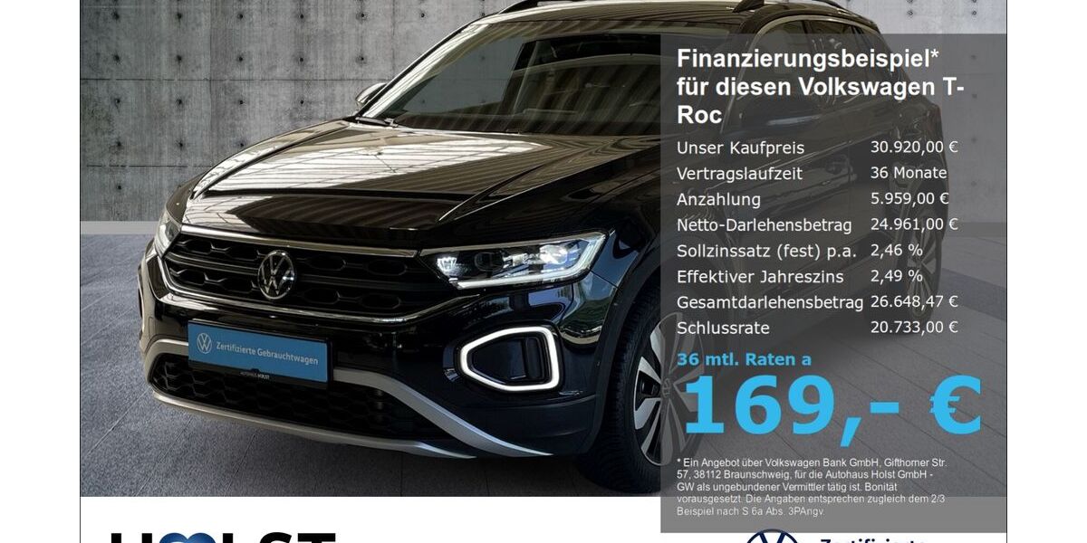 VW T-Roc 25.703 km 29.940 &euro; Scheeßel 27383