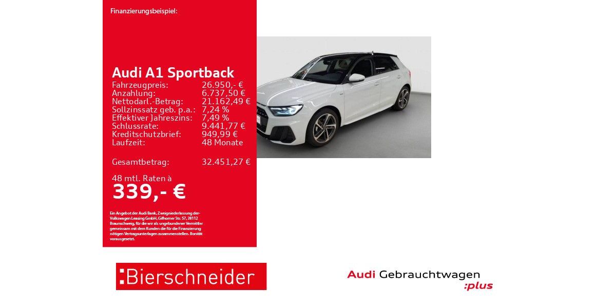 Audi A1 3.218 km 26.950 &euro; Aalen 73431