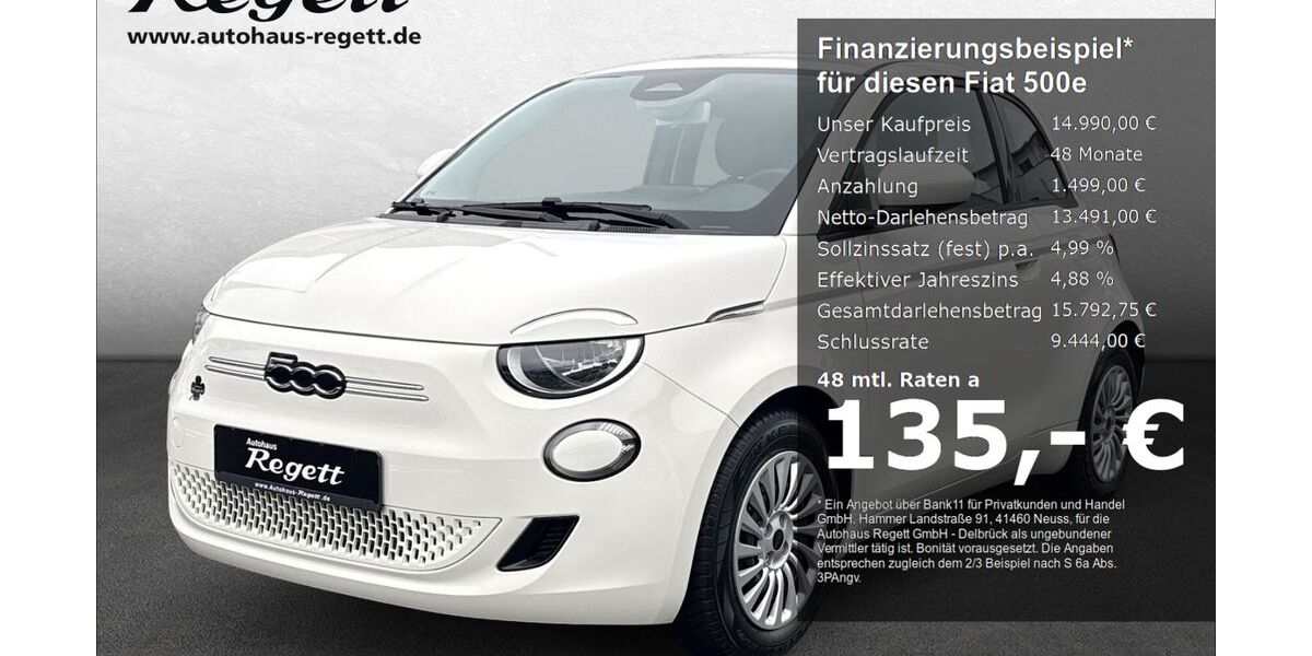 Fiat 500e 10.872 km 14.990 &euro; Delbrück-Westenholz 33129
