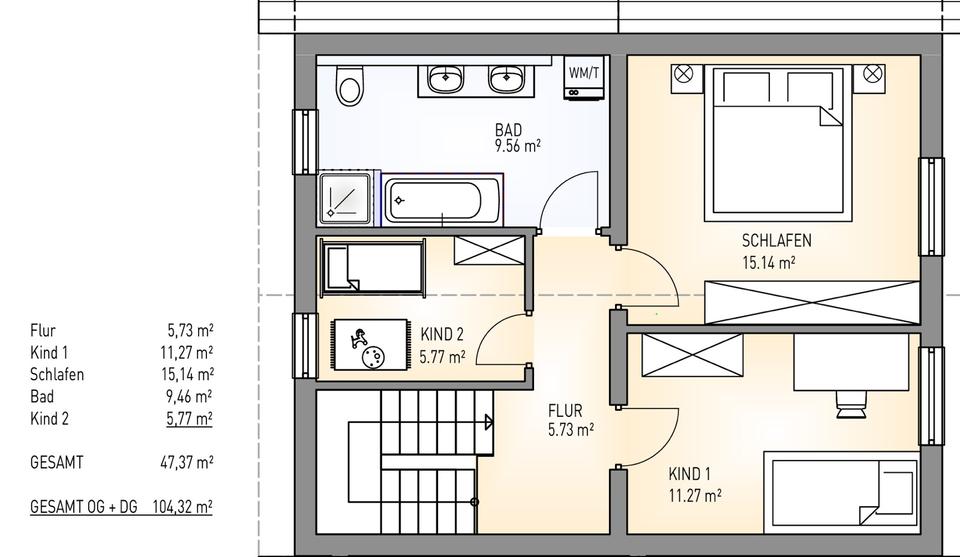 Maisonettenwohnung Steinweiler - 4 Zimmer, 104 m&sup2;, 1.415&euro; | Angebot:26704250