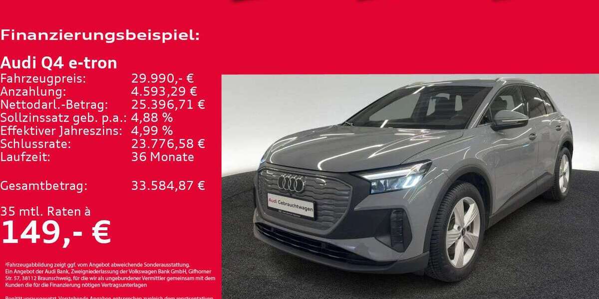 Audi Q4 e-tron 33.393 km 29.990 &euro; Hannover 30179