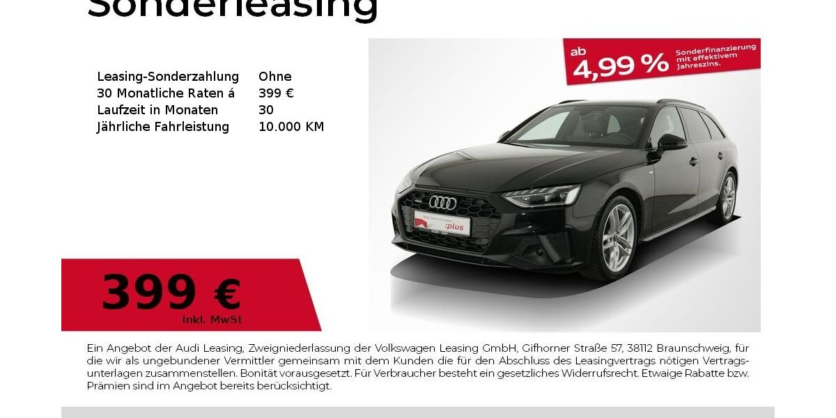 Audi A4 59.000 km 34.330 &euro; Nürnberg 90441