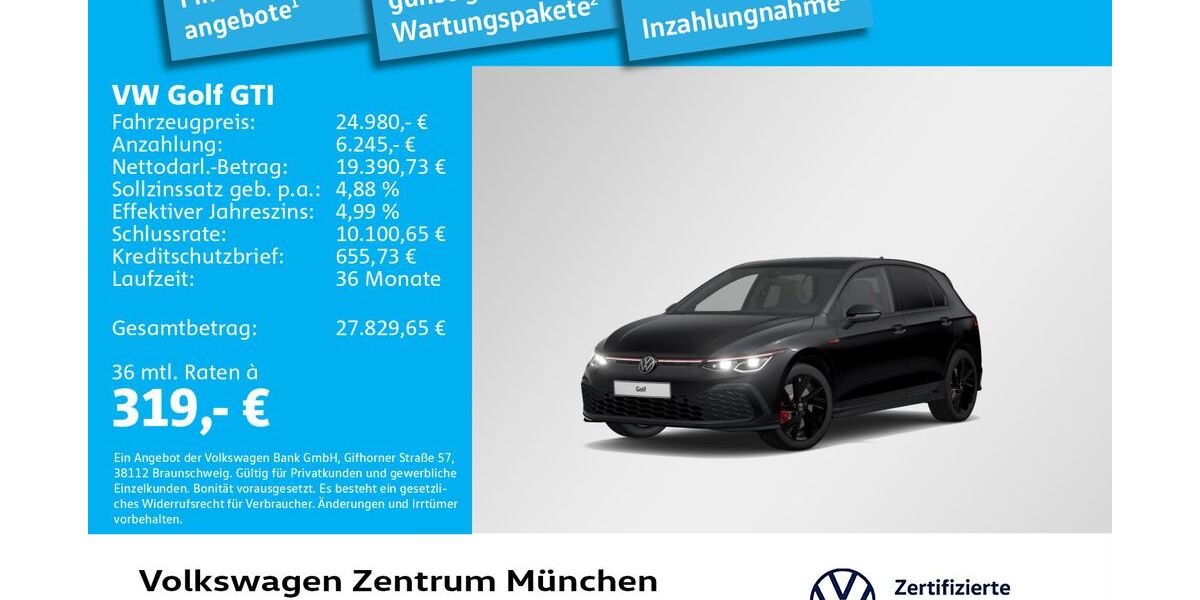 VW Golf 75.323 km 24.980 &euro; München 80687