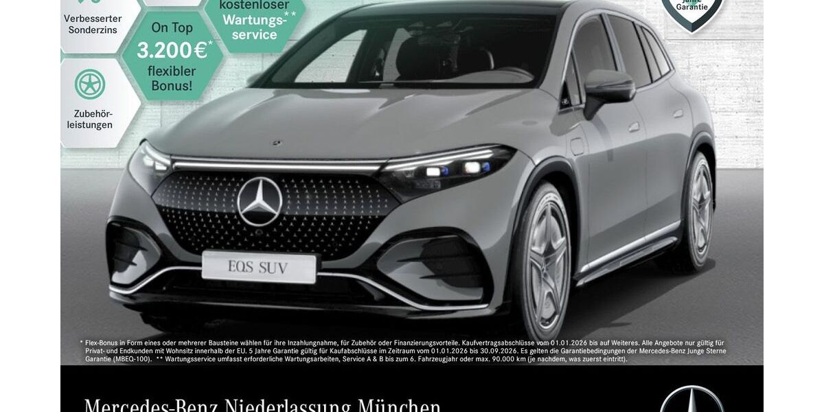 Mercedes-Benz EQS SUV 13.988 km 91.590 &euro; München 80636