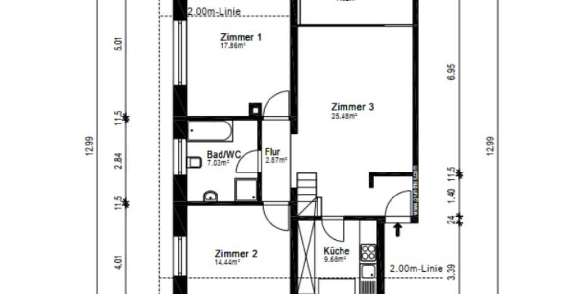 Maisonettenwohnung Algermissen - 4 Zimmer, 94 m&sup2;, 825&euro; | Angebot:25402859