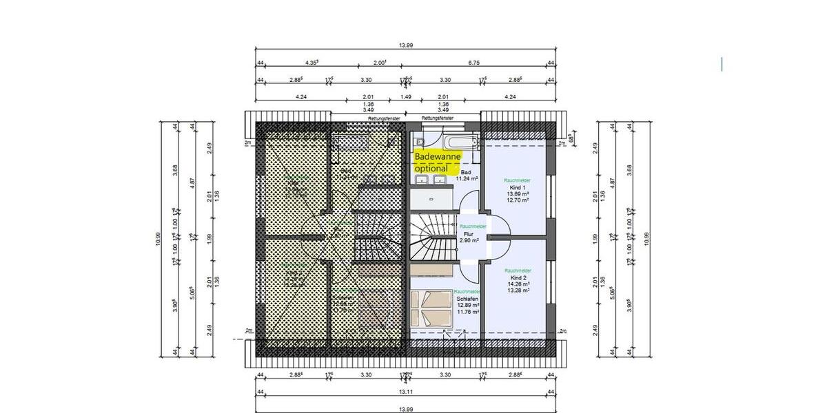 Doppelhaushälfte Neuenkirchen - 5 Zimmer, 129 m&sup2;, 1.300&euro; | Angebot:26610844