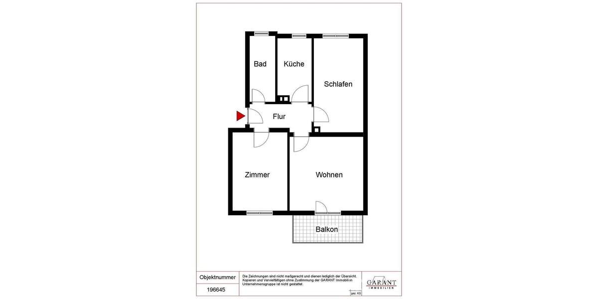 Etagenwohnung Tamm - 3 Zimmer, 62 m&sup2;, 229.000&euro; | Angebot:24794201
