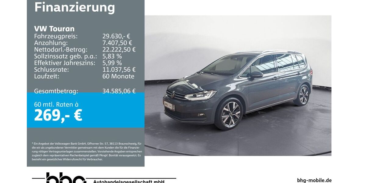 VW Touran 14.008 km 29.630 &euro; Ettlingen 76275