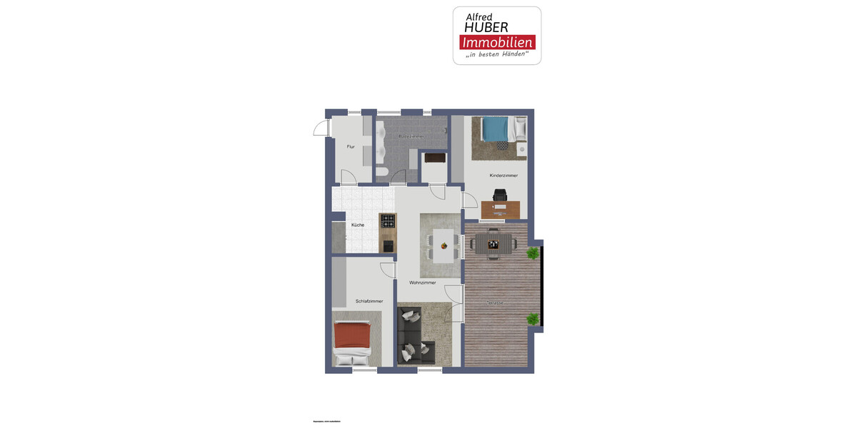 Moderne 3-Zimmer-Wohnung mit Alpenblick und Dachterrasse in Freilassing - Etagenwohnung Freilassing Freilassing | Angebot:25361692