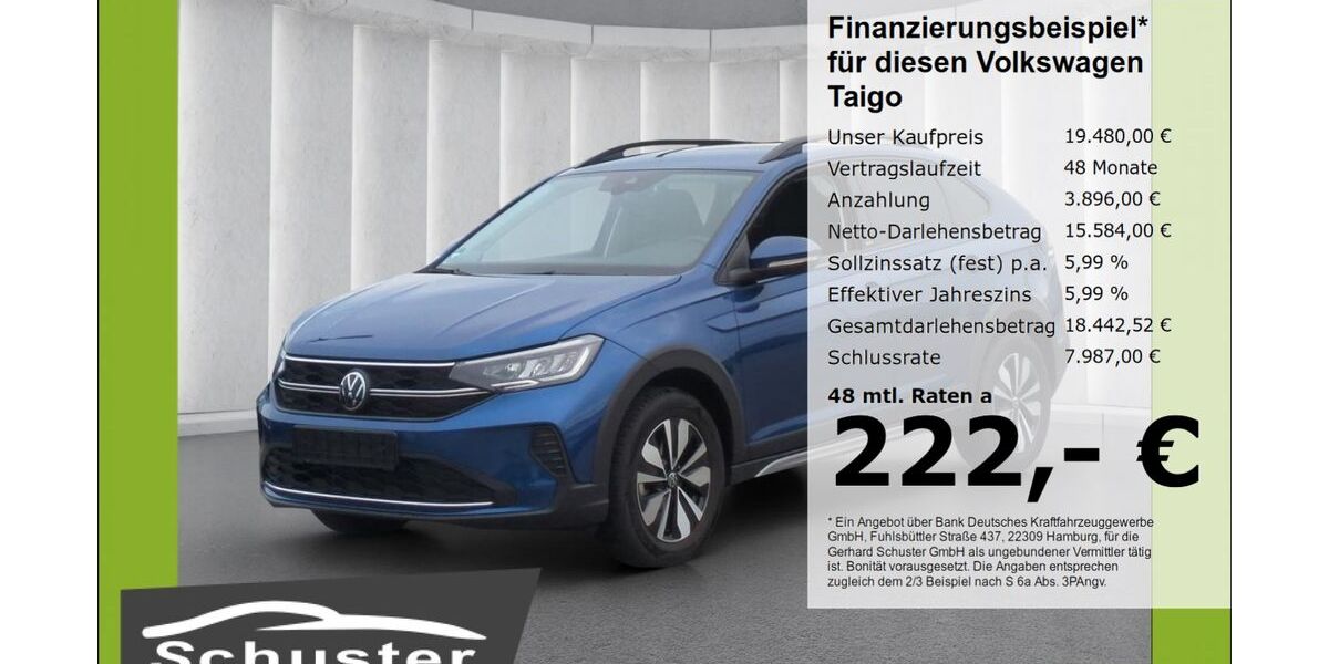 VW Taigo 8.217 km 18.980 &euro; Ruhstorf 94099