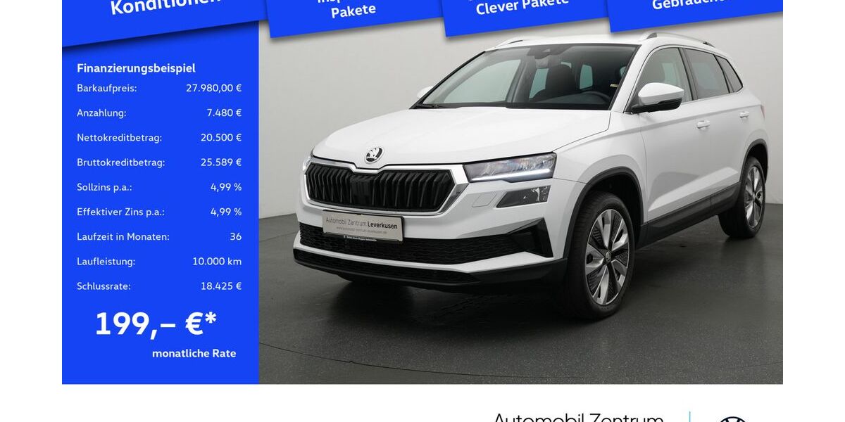 Skoda Karoq 9.016 km 27.980 &euro; Leverkusen 51379