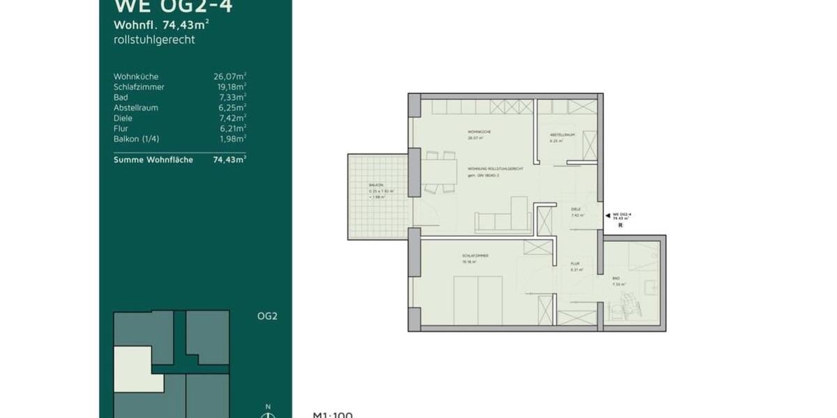 Erdgeschoßwohnung Wuppertal Cronenberg - 3 Zimmer, 73 m&sup2;, 948&euro; | Angebot:26021647