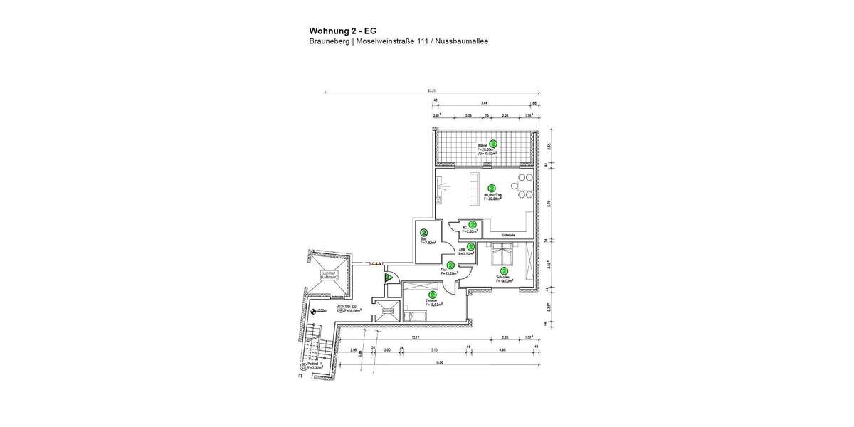 Etagenwohnung Brauneberg Filzen - 3 Zimmer, 109 m&sup2;, 385.000&euro; | Angebot:25836896
