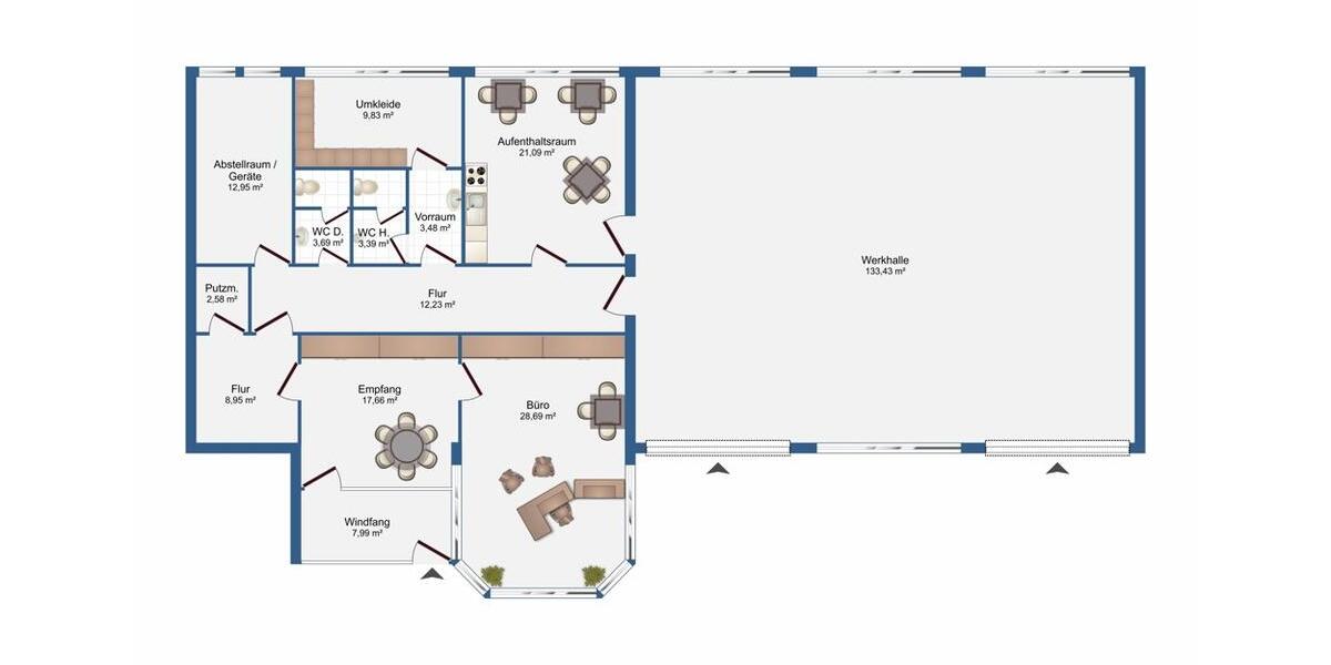 Gewerbeobjekt Stemwede - 1.070&euro; | Angebot:24715222