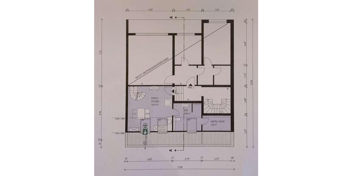 Maisonettenwohnung Bergheim - 2 Zimmer, 79 m&sup2;, 900&euro; | Angebot:26124672