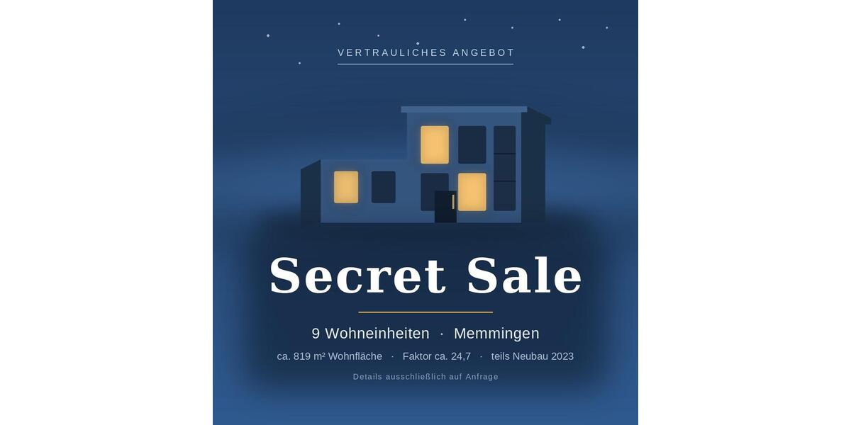 Mehrfamilienhaus, Wohnhaus Memmingen - 23 Zimmer, 819 m&sup2;, 3.200.000&euro; | Angebot:26889201