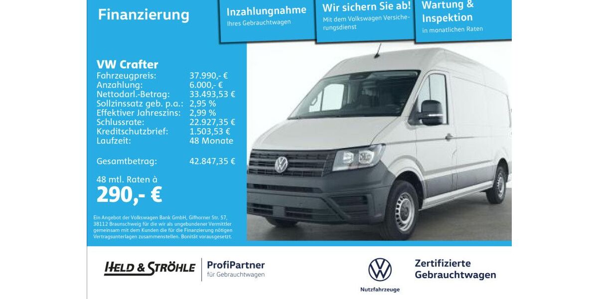 VW Crafter 19.592 km 37.460 &euro; Ulm 89079